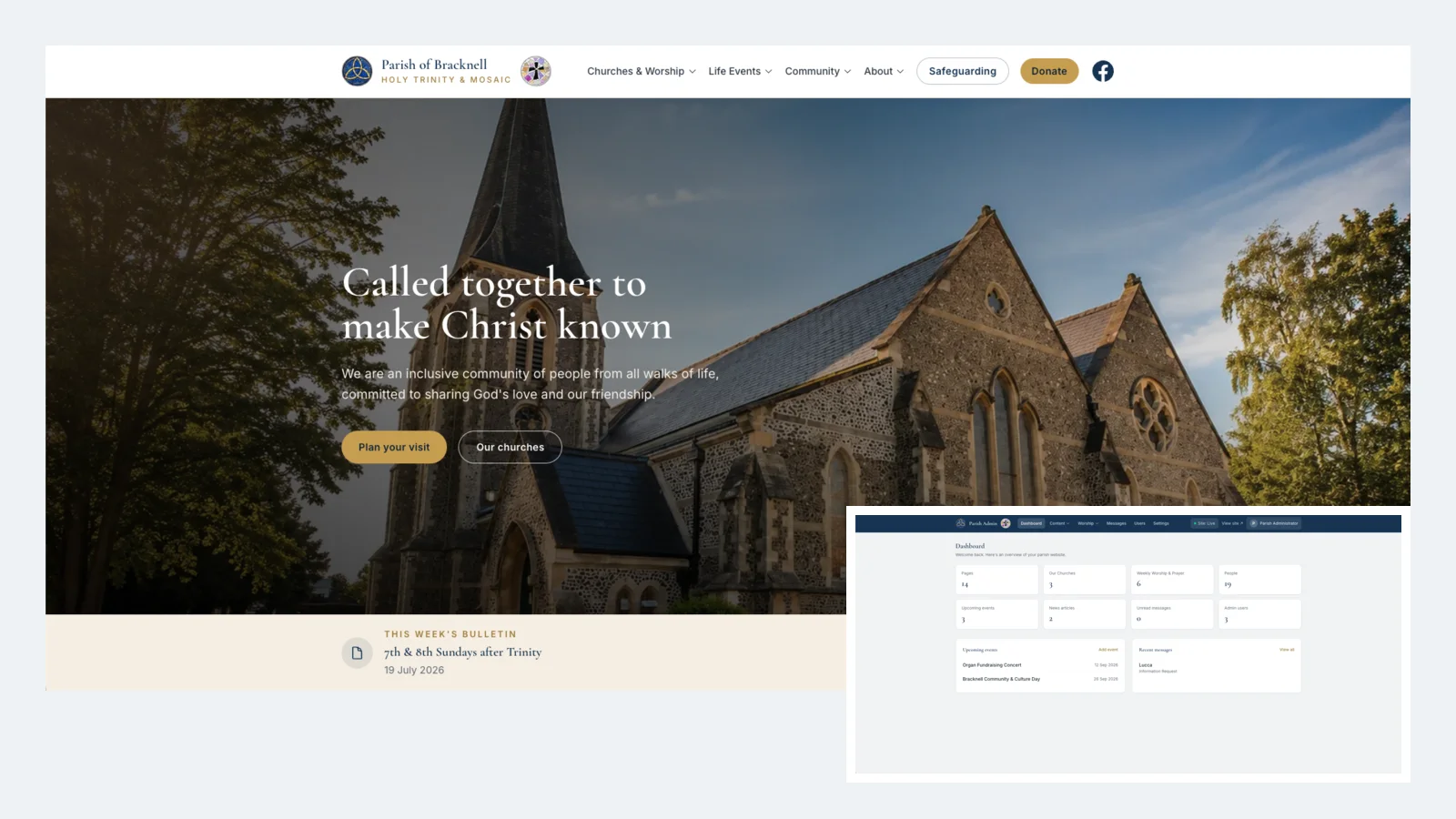 Parish of Bracknell website homepage